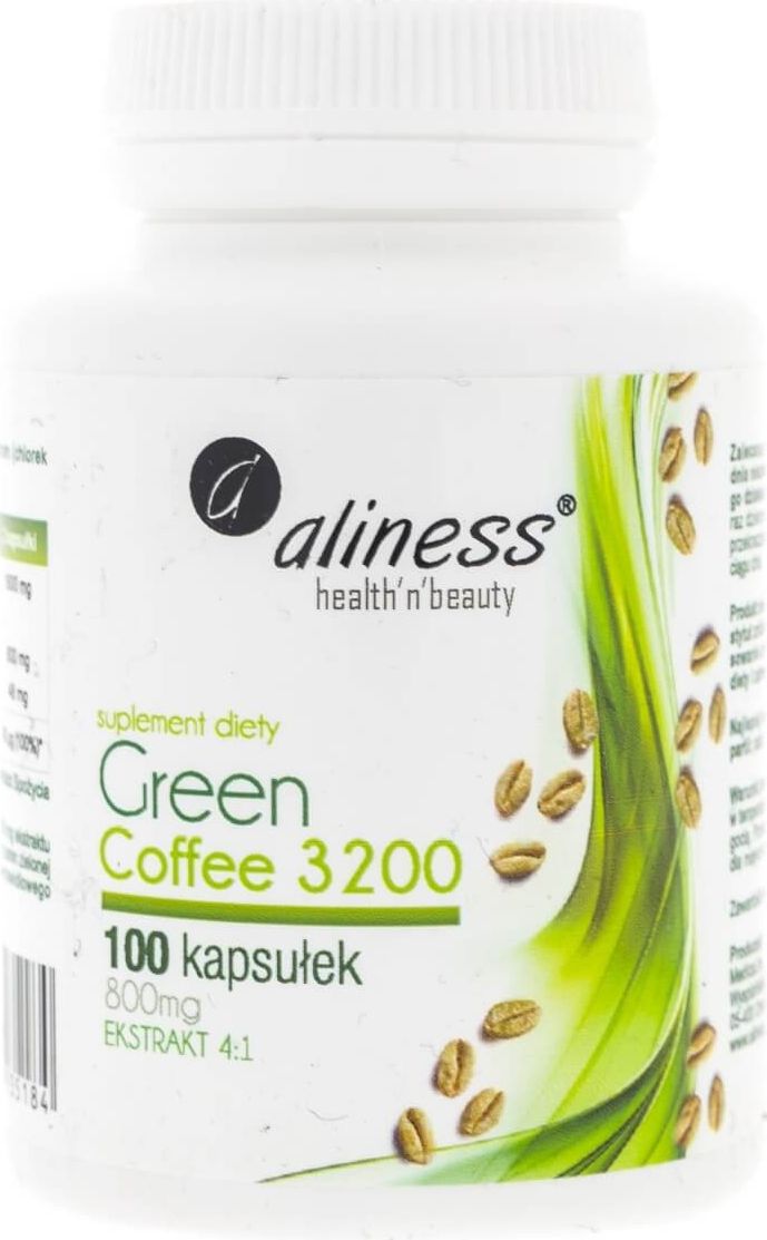 Aliness Aliness Green Coffee (Zielona kawa) 3200 - 100 kapsułek