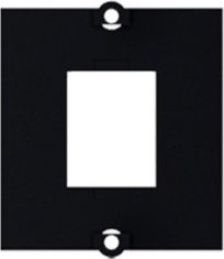 Bachmann BACHMANN Niestandardowa ramka modułu 1x Keystone z metalowym wspornikiem, czarna