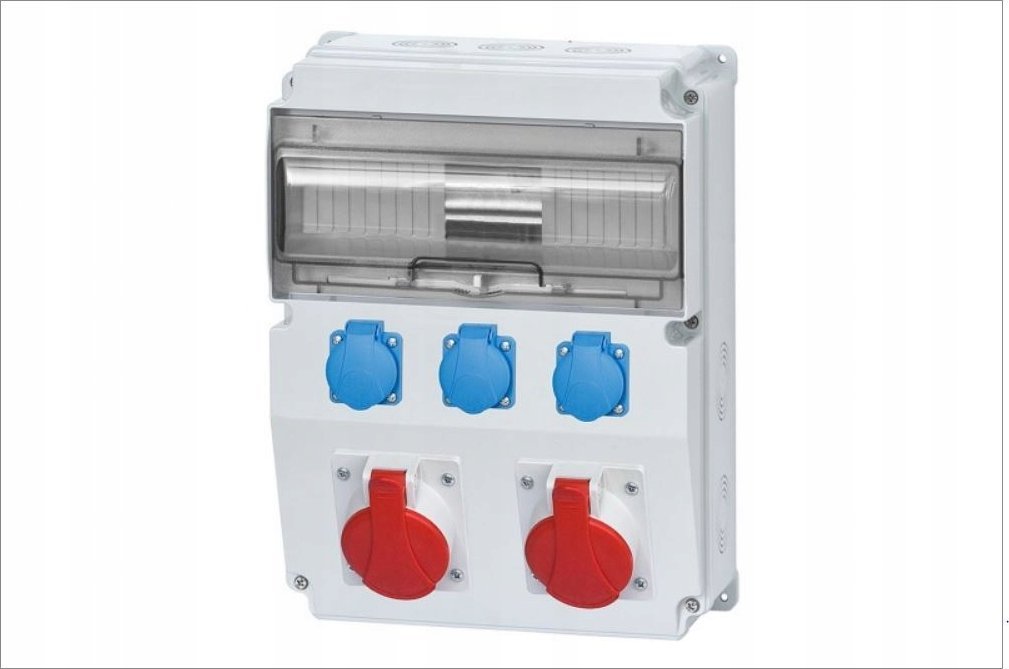 F-Elektro Rozdzielnica CAJA 2x16A/5P, 3x230V 12M IP65