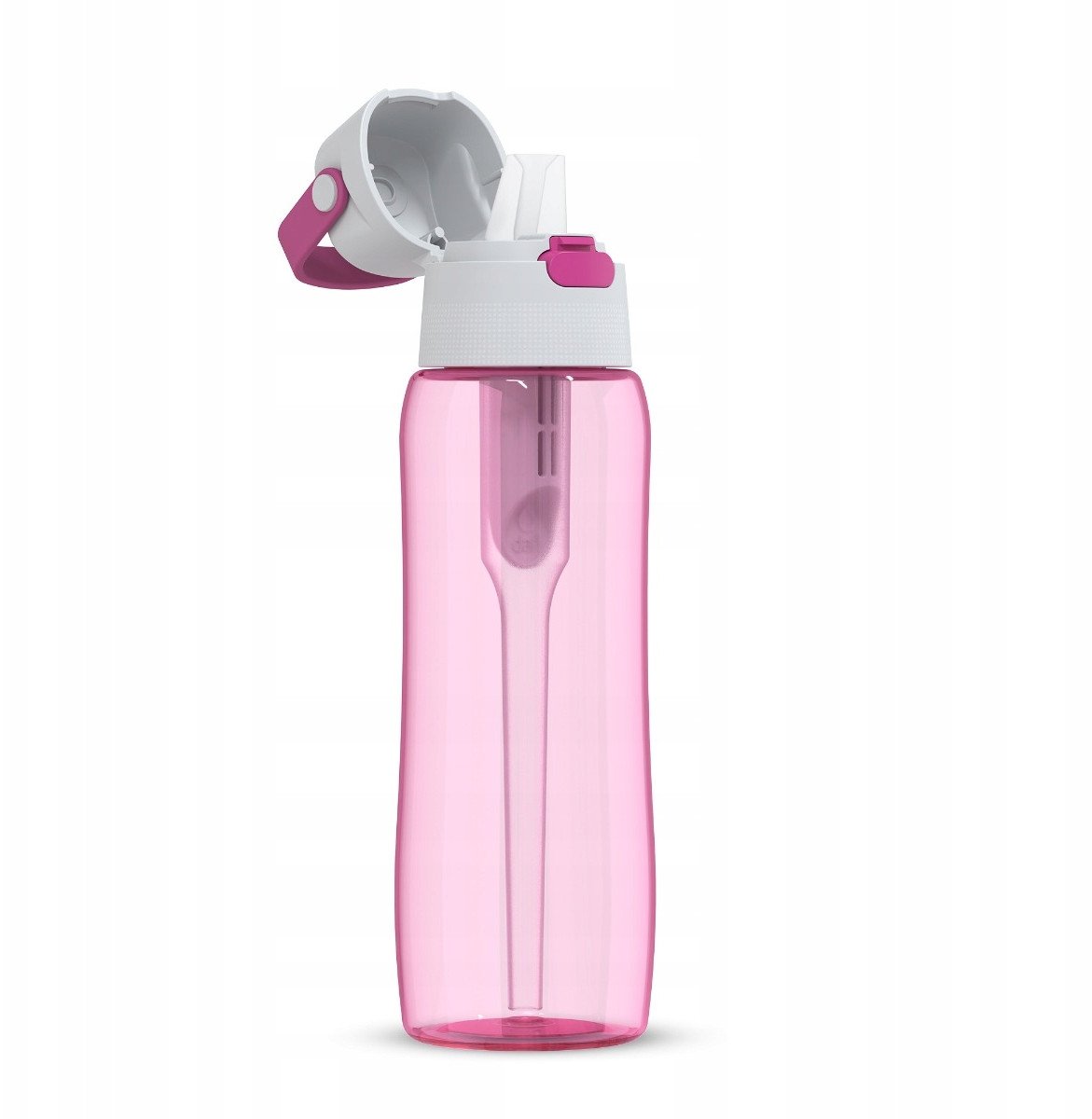 Butelka filtrująca Dafi SOLID 0,7 l flamingowa barwiony zbiornik z filtrem