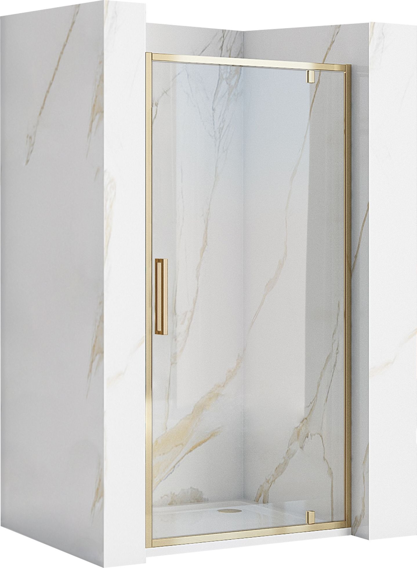 Rea Drzwi Prysznicowe Uchylne REA Rapid Swing 90 Złote Gold