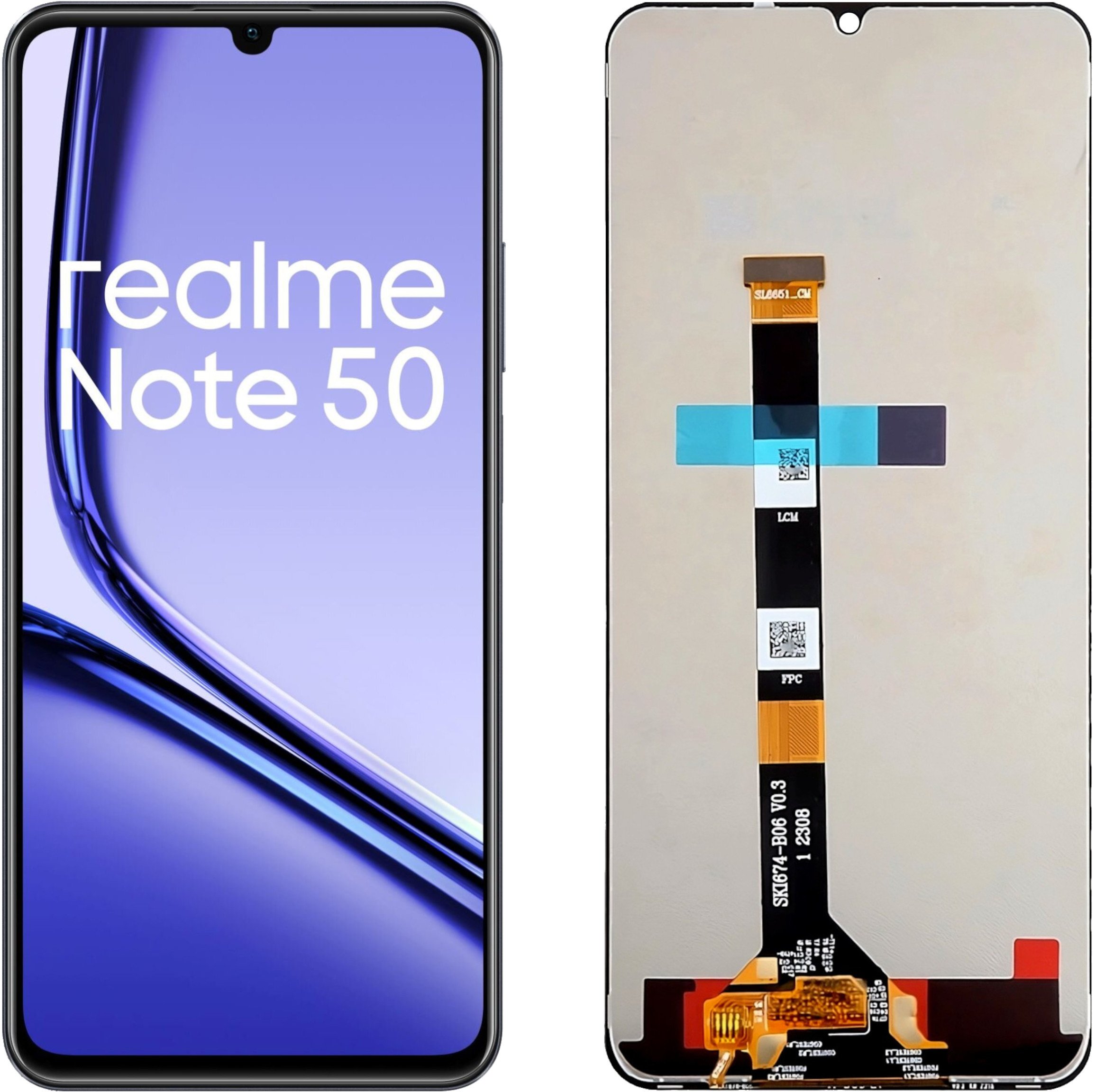 Wyświetlacz do Realme Note 50 LCD RMX3834 Ekran