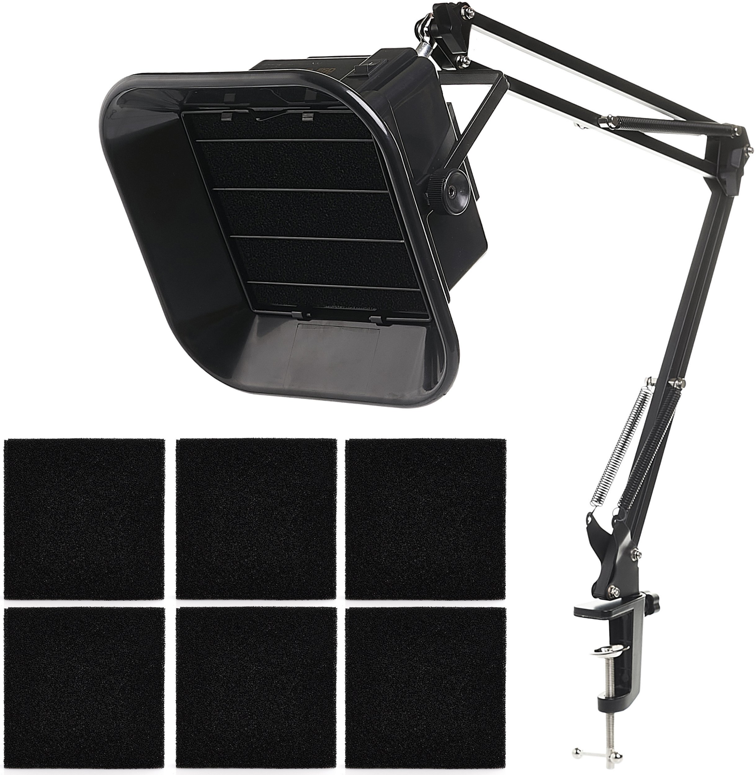 Pochłaniacz Pyłu Oparów Odsysacz Dymu na Ramieniu 493 30W + Ramię + 6x Filtr Węglowy