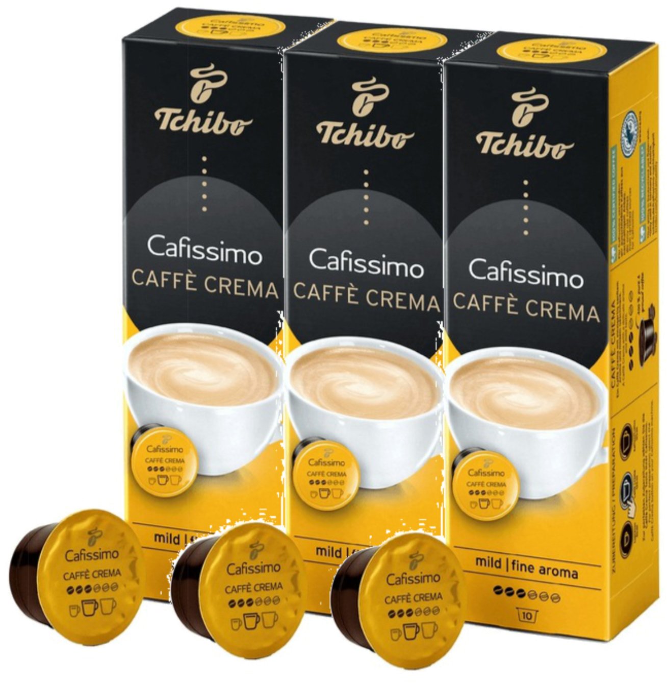 Tchibo Kapsułki Cafissimo Caffe Crema Mild Aroma 3x10 szt.
