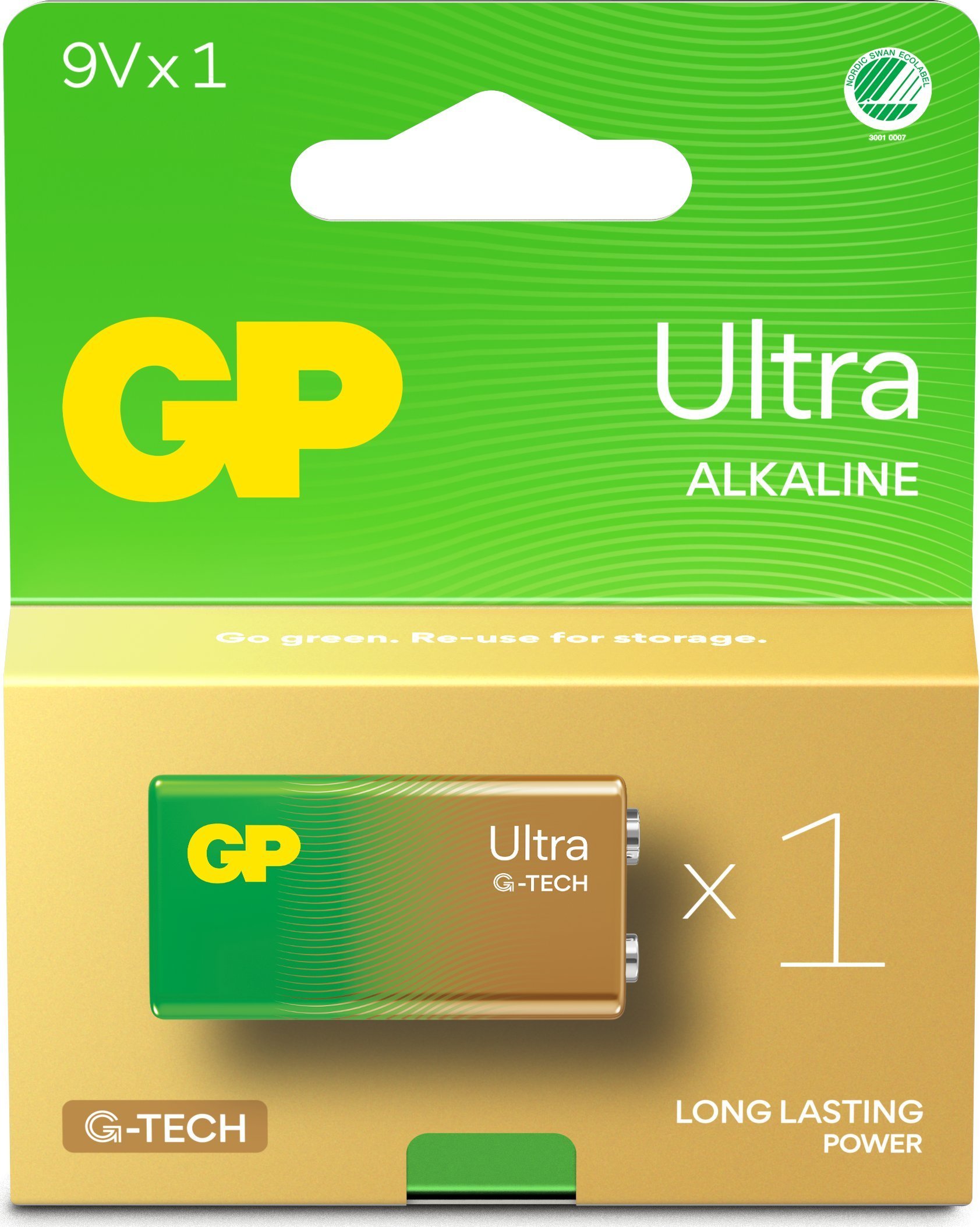 GP GP ULTRA ALKALINE 9V Battery.