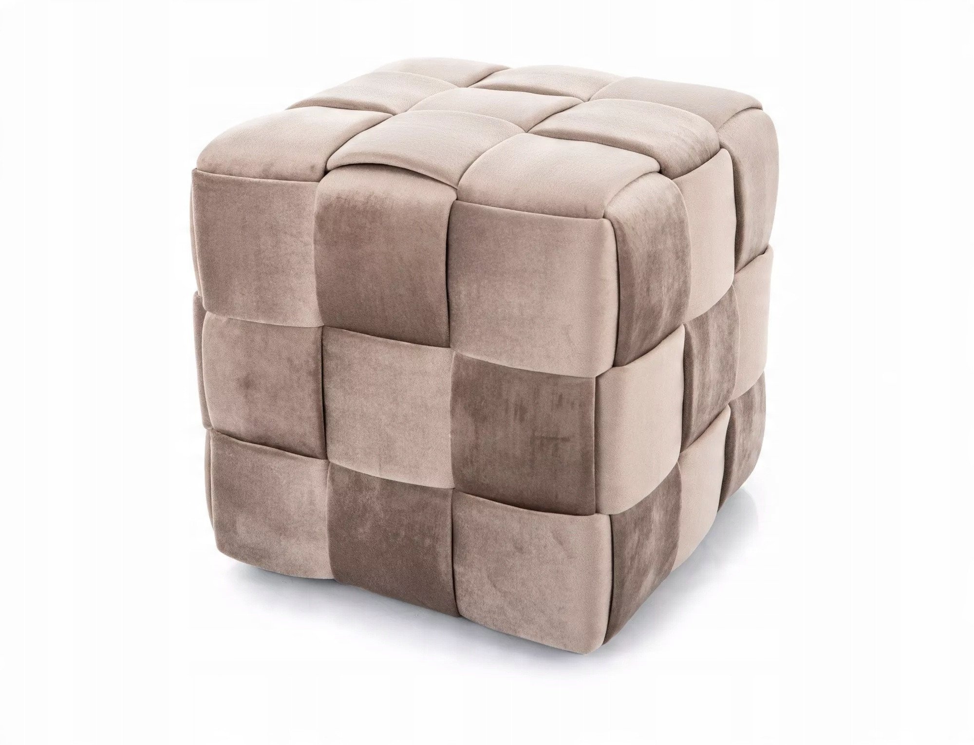 Pufa siedzisko Puf CASEL VELVET ciemny beż