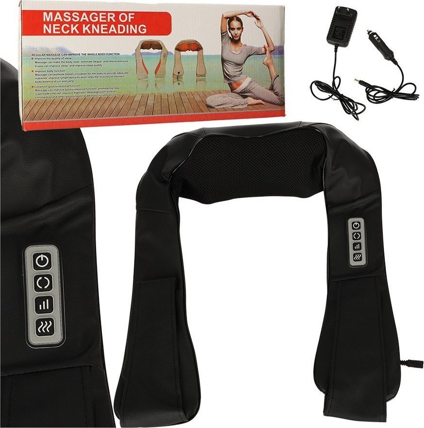 Masażer Kołnierz masujący rozgrzewający masażer Shiatsu szyi karku pleców