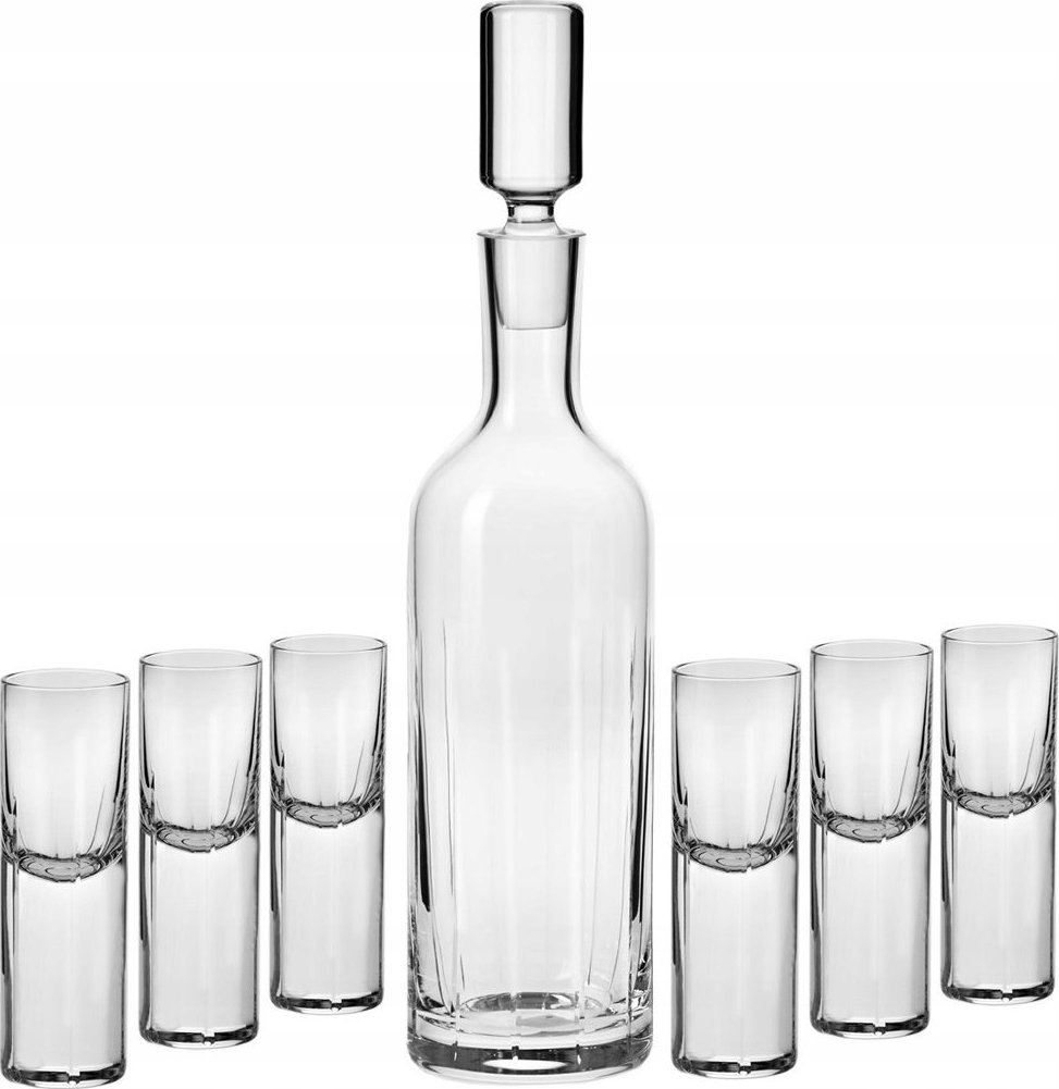 Krosno Komplet do wódki Gotic 7el. KROSNO HANDMADE szlif