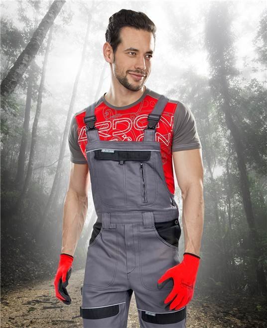 Ardon COOL TREND Ardon - spodnie ochronne, klasyczne ogrodniczki męskie o sportowym kroju - biało 48