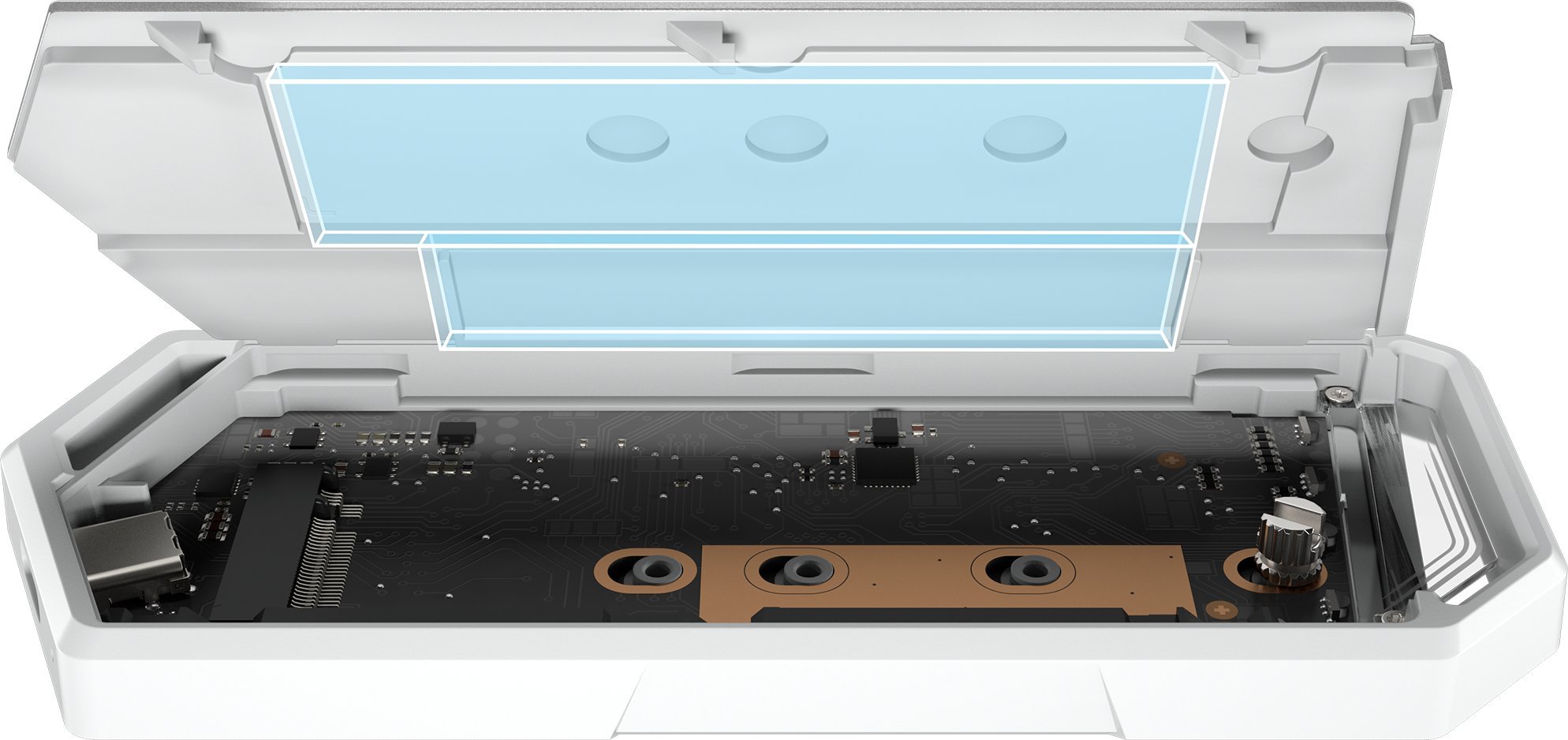 Asus ROG Strix Arion Hatsune Miku Edition Obudowa SSD Biały M.2