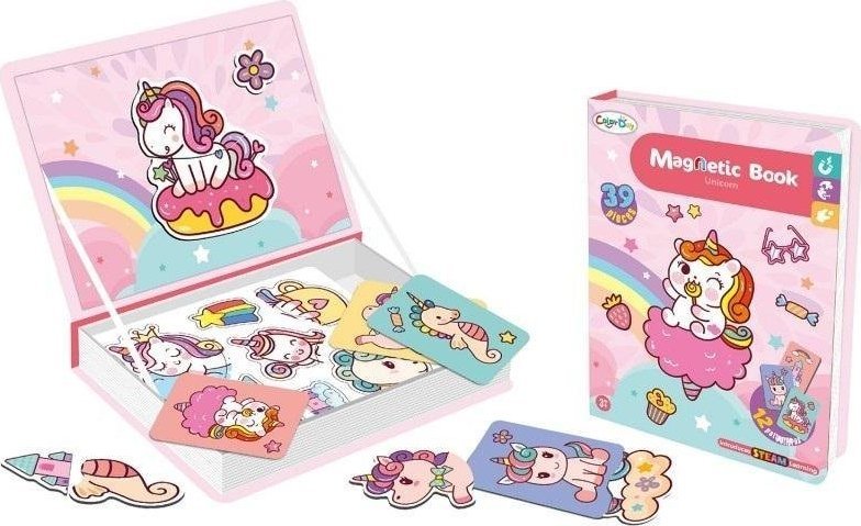Trifox Książeczka magnetyczna jednorożce