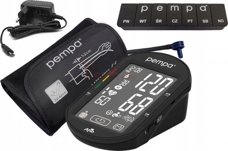 Ciśnieniomierz PEMPA PEMPA Ciśnieniomierz automatyczny BP200 AFIB TOUCH + zasilacz
