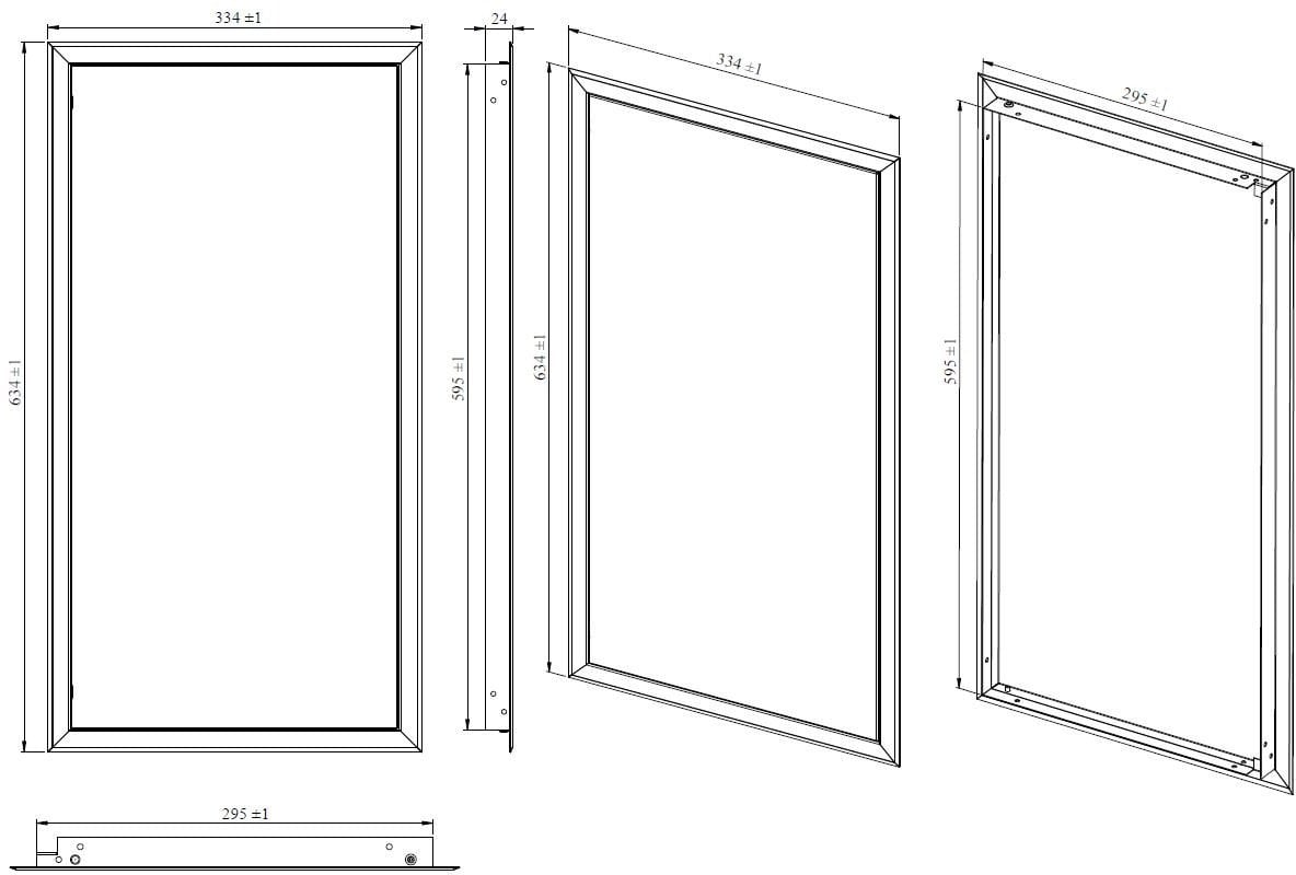 REVISION DOORS 300X600 WHITE