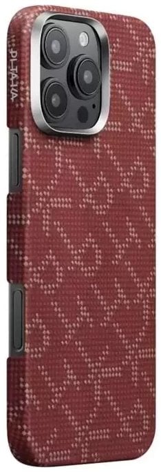 Pitaka Tactile Woven Case, PTK Red/Gold - iPhone 16 Pro Max