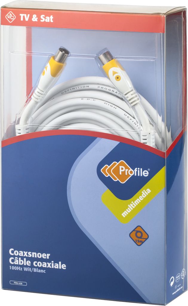 Kabel Antenowy 15m biały (KPO3970-15)