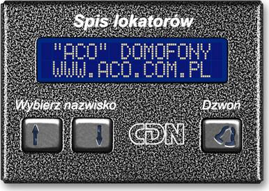 ACO ACO CDN-230E ST Elektroniczny spis lokatorów stal