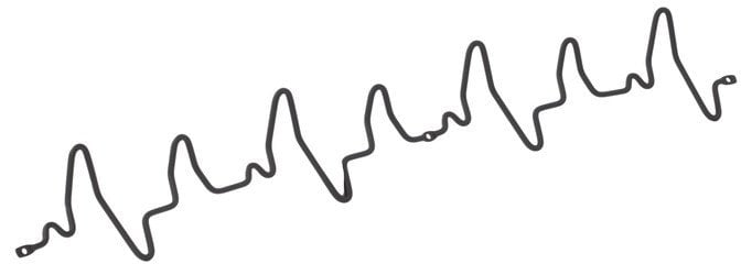 HANGER 7 HOOKS CARDIOGRAM 675X28X85