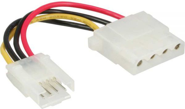 InLine Molex - 4-pin Floppy, 0.06m, Wielokolorowy (26622A)