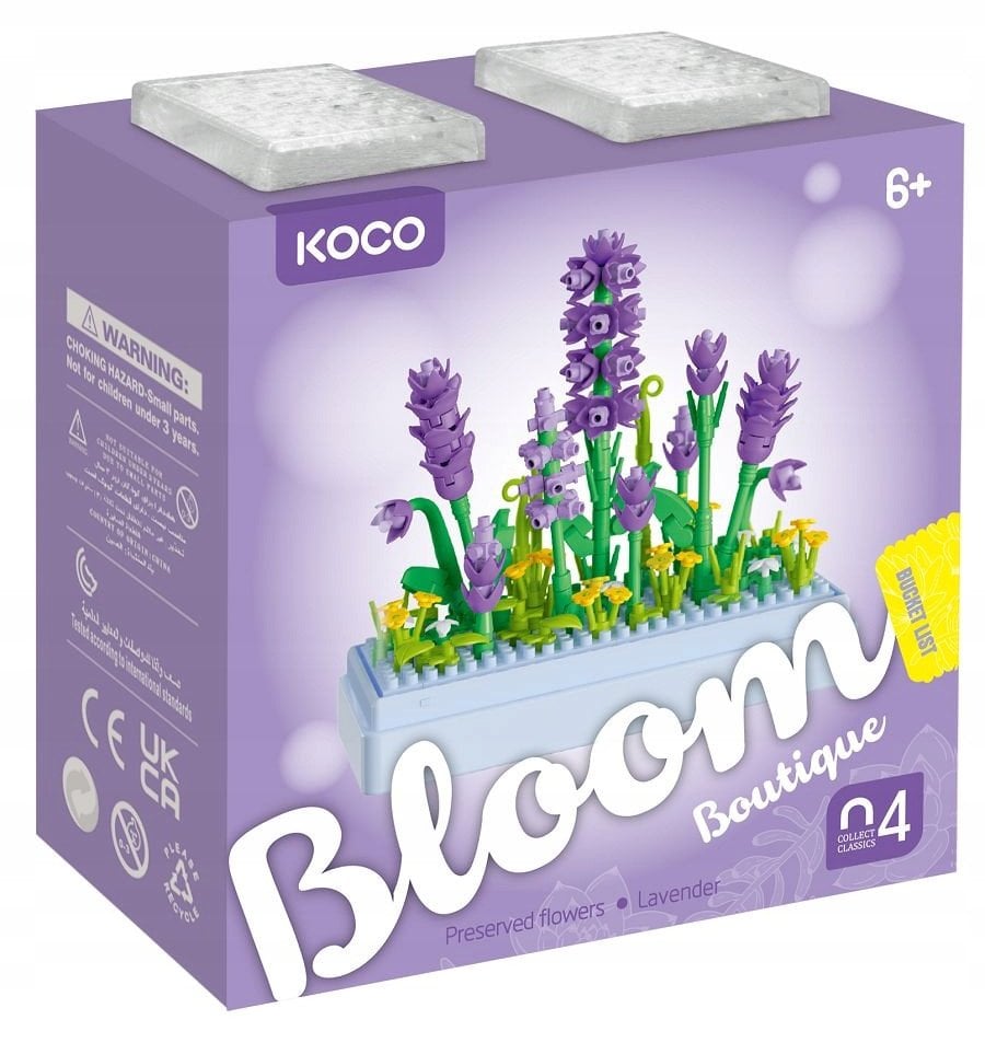 KOCO klocki kwiaty lawendy 239el 02085 44170 /32