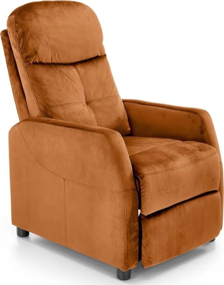 Halmar Fotel rozkładany FELIPE 2 VELVET cynamonowy HALMAR