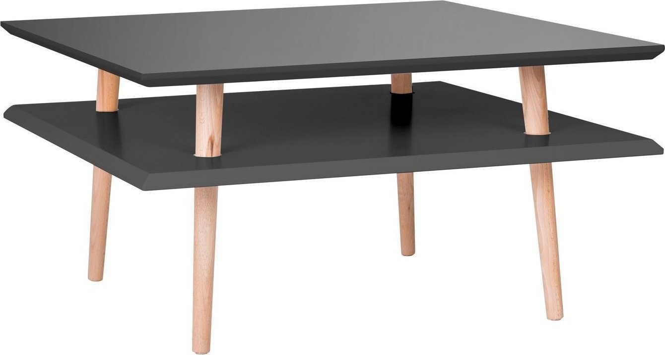 Ragaba Stolik kawowy SQUARE LOW 68x68 grafitowy kwadratowy