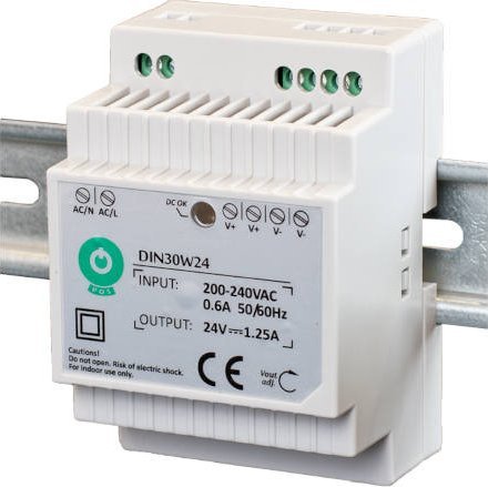 DIN30W24: Zasilacz na szynę DIN POS 30W 24V 1.25A