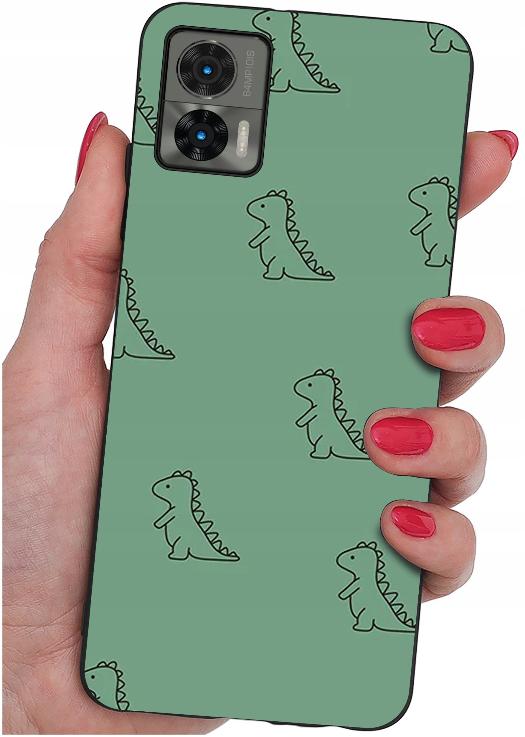 Etui do Motorola Moto Edge 30 Neo WZORY |SILIKONOWE MATT CASE + SZKŁO 9H