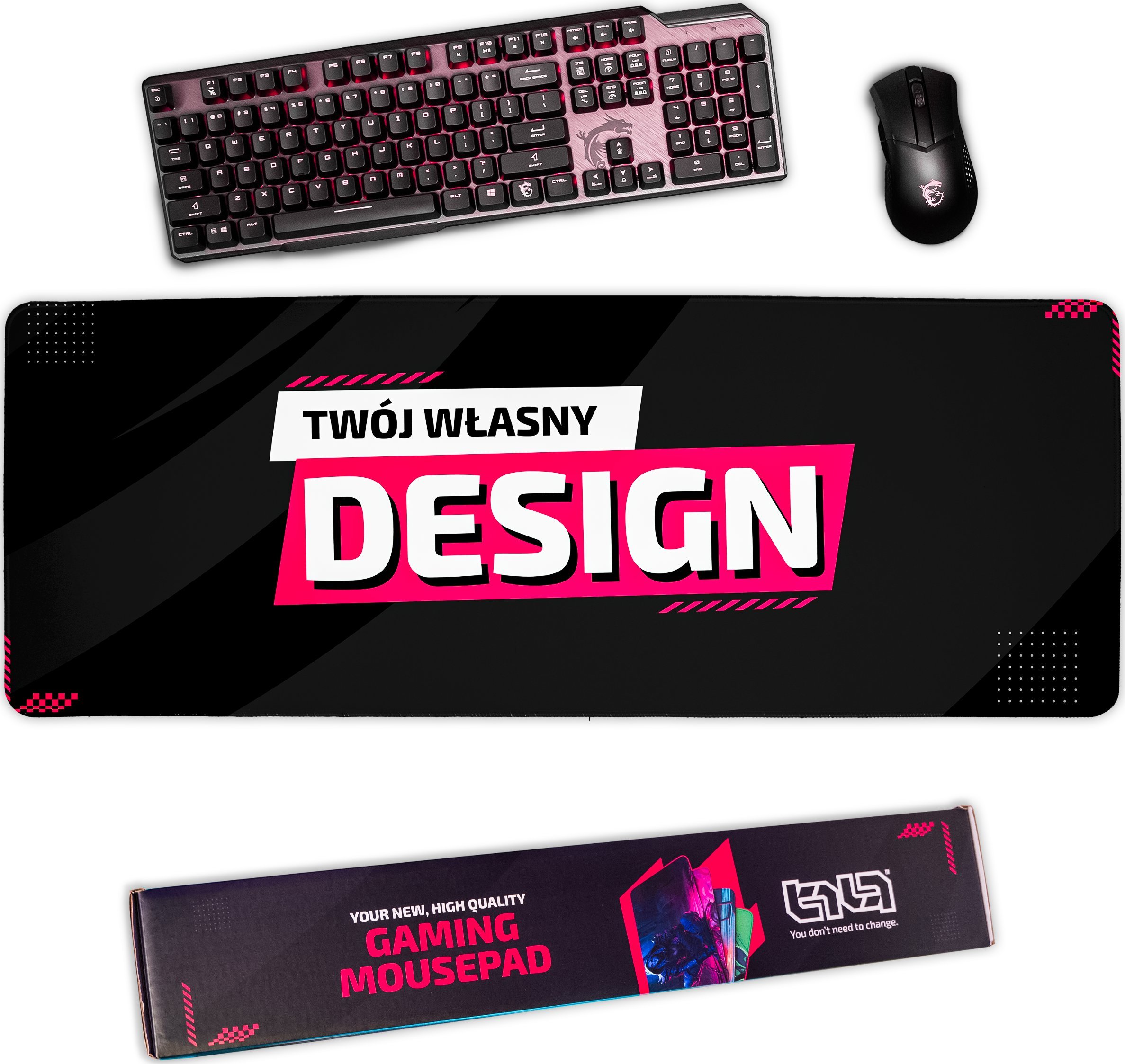 Podkładka Tilt Podkładka pod Mysz z Własnym Nadrukiem 80x30