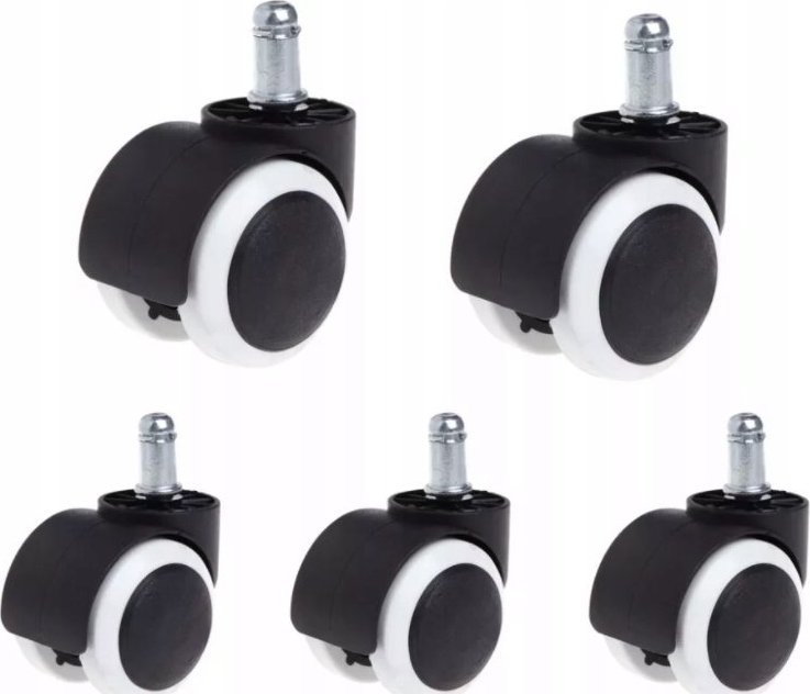 Korbi GUMOWE KÓŁKA KAUCZUKOWE DO FOTELA OBROTOWEGO 5szt