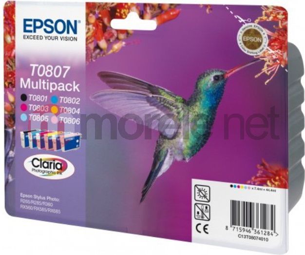 Tusz Epson Tusz T080 Multipack (C13T08074010)