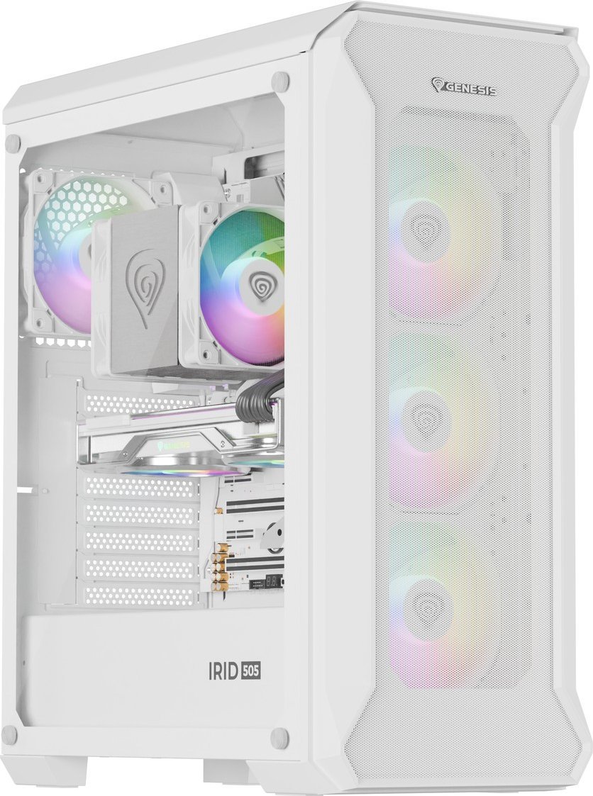 Obudowa Genesis Irid 505 ARGB V2 Biała (NPC-1872)
