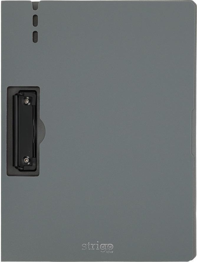 Deska A4 z bocznym klipem szara STRIGO