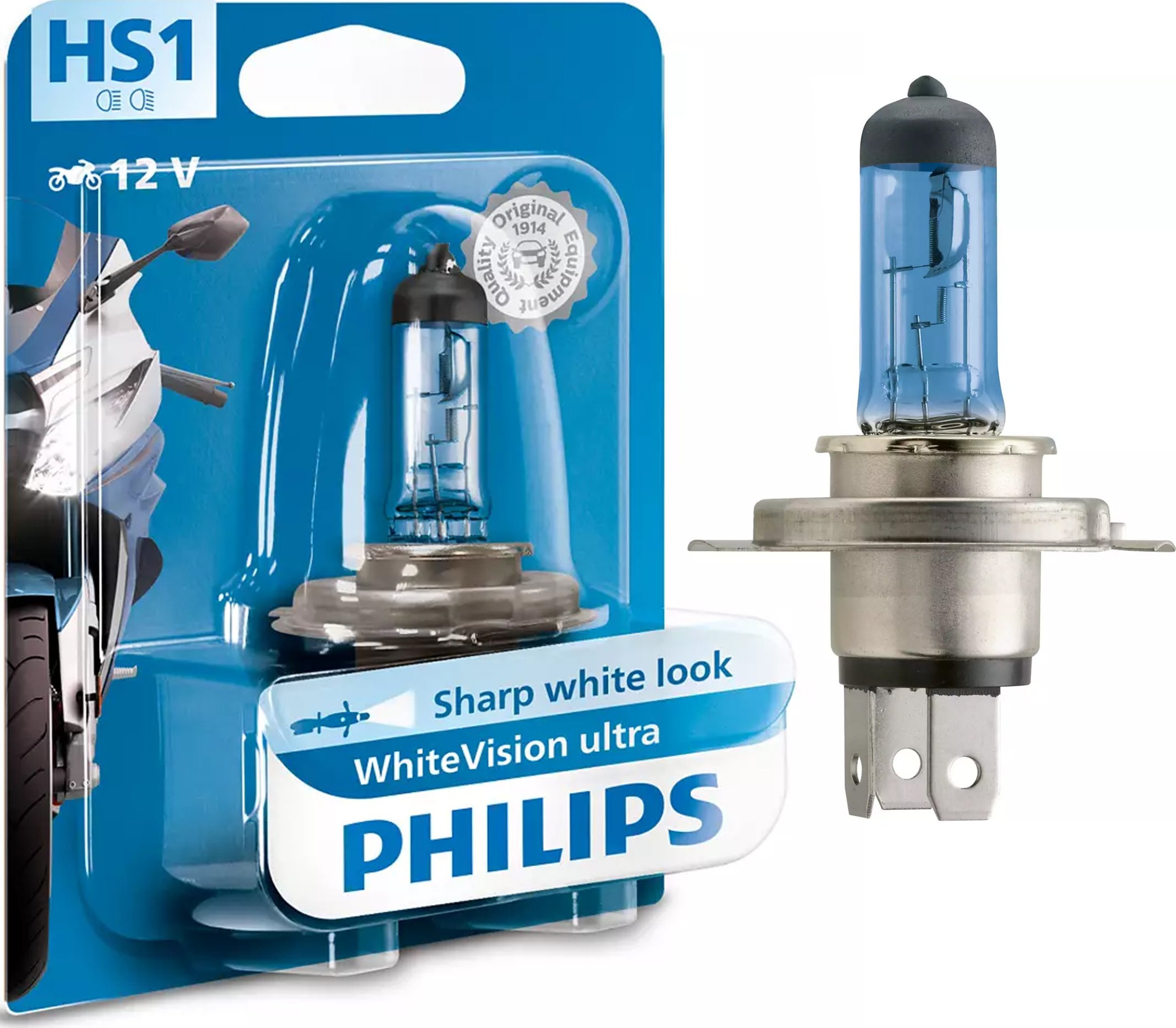 Osram Philips White Vision Ultra Moto HS1 12V 55W