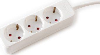 Kabel zasilający Value VALUE Gniazdo 3-drożne bez przełącznika, białe, 3 m