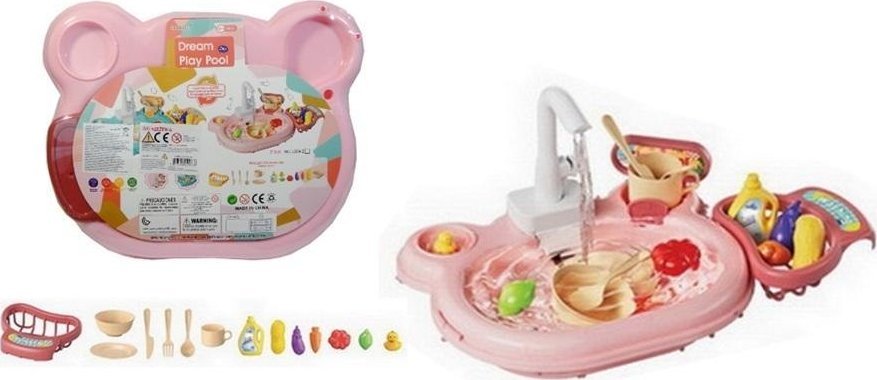 Kuchnia - zlew z obiegiem wody z akcesoriami