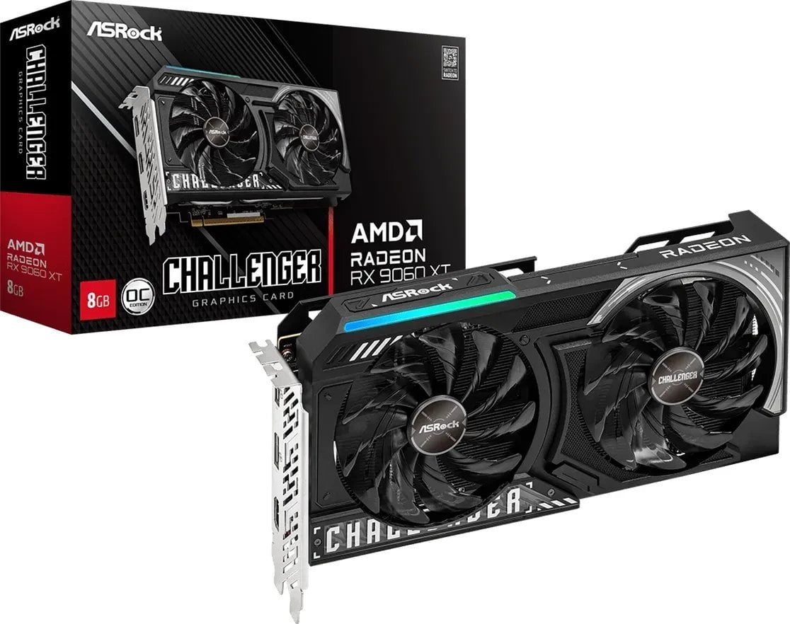 Karta graficzna ASRock Radeon RX 9060 XT Challenger OC 8GB GDDR6 (RX9060XT CL 8GO)