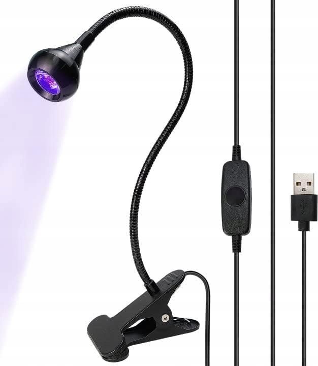 Rosfix LAMPA UV GĘSIA SZYJA LAMPKA DO UTWARDZANIA SOLDERMASKI NA PCB ULTRAFIOLET