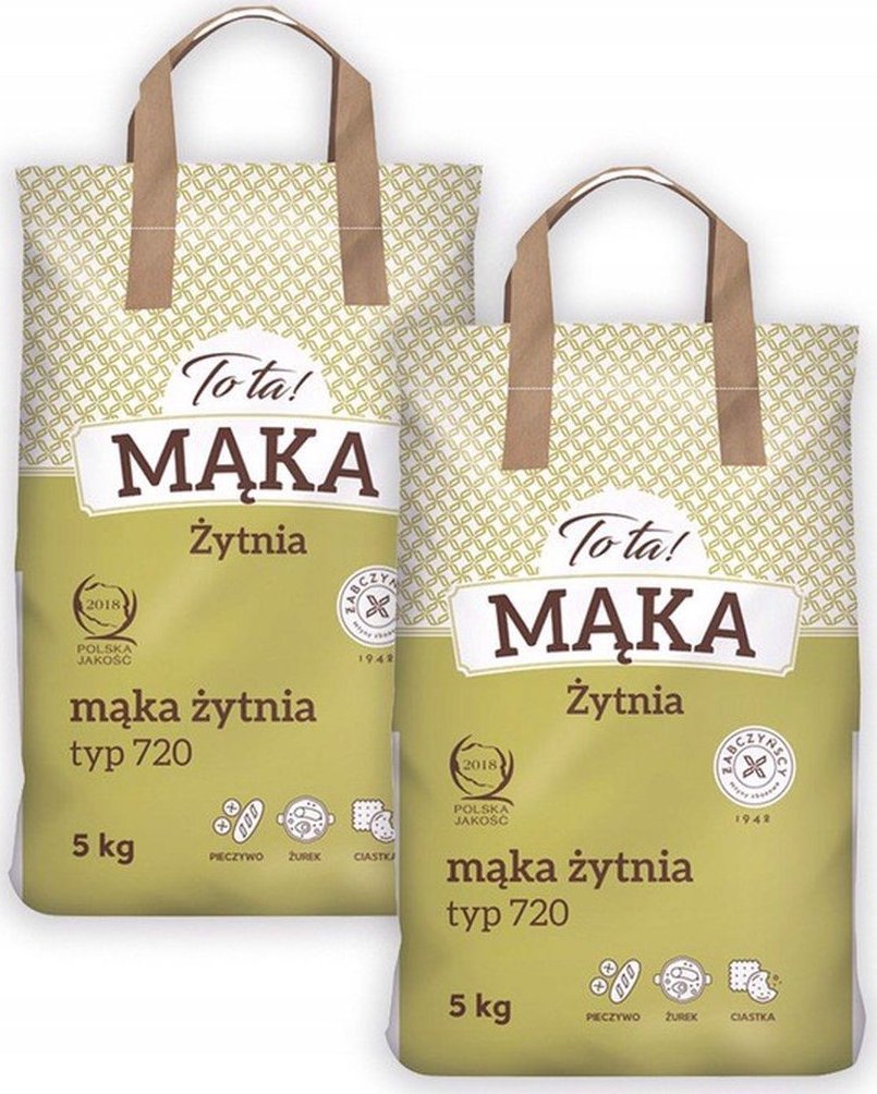 To ta! Mąka żytnia typ 720 5 kg x2 sztuk