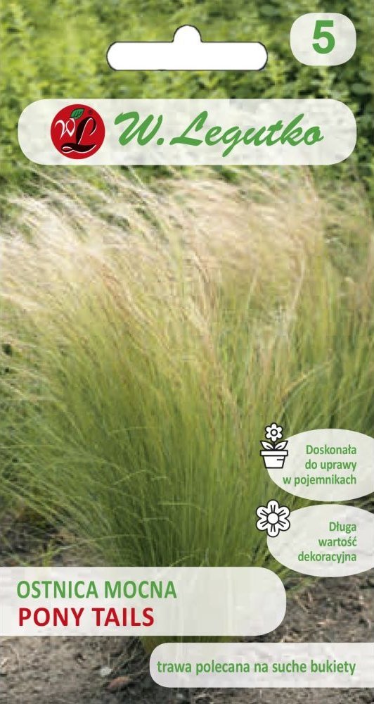 Legutko Nasiona, Ostnica mocna Pony Tails - zielona 50g