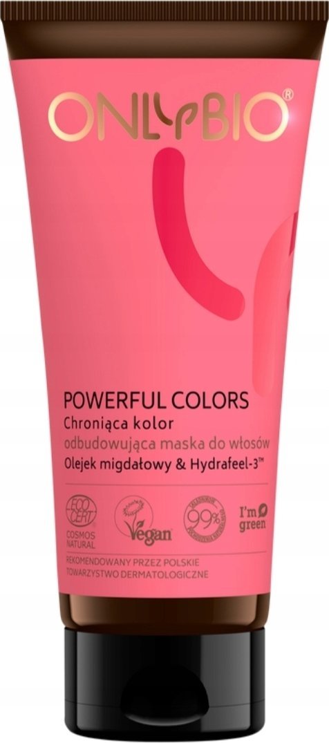 OnlyBio Powerful Colors Chroniąca kolor odbudowująca maska do włosów 200ml
