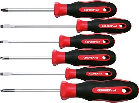 Gedore Gedore Red 2K screwdriver set, 6 pieces (red / black)