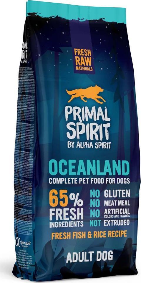 Alpha Spirit Oceanland 65% sucha karma pies 12 kg