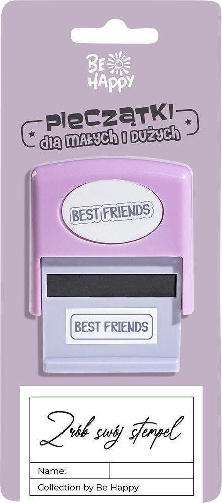 Pieczątka dla dzieci z napisem best friends