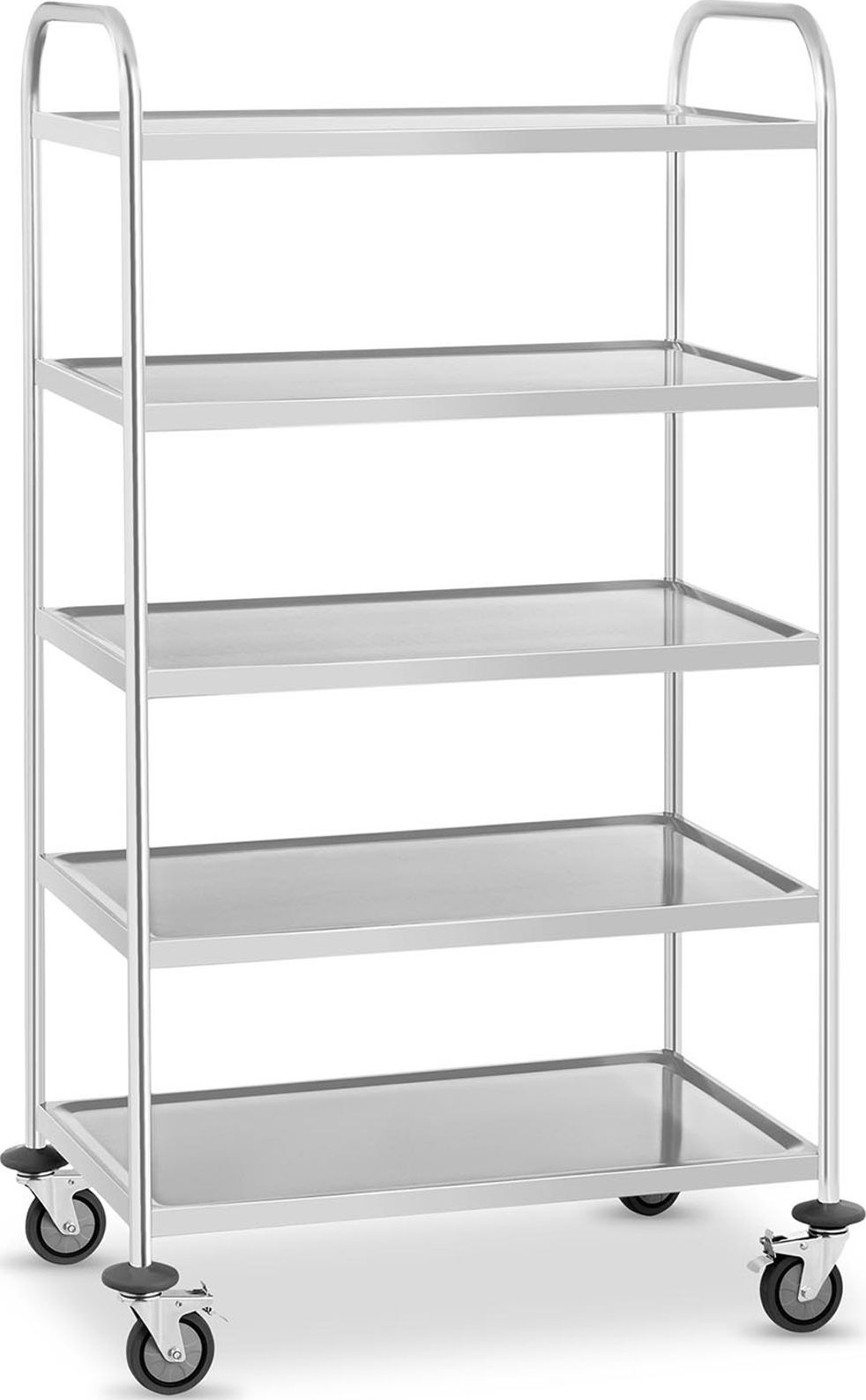 Royal Catering Wózek kelnerski 5-półkowy ze stali nierdzewnej do 250kg RCSW-5.1 (10010714)