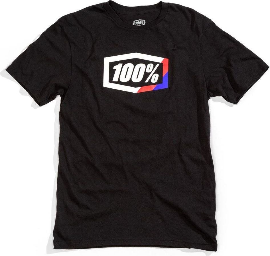 100% T-shirt 100% STRIPES krótki rękaw Black roz. XL (NEW)