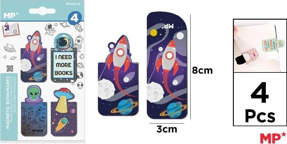 Zakładki magnetyczne Kosmos 4szt