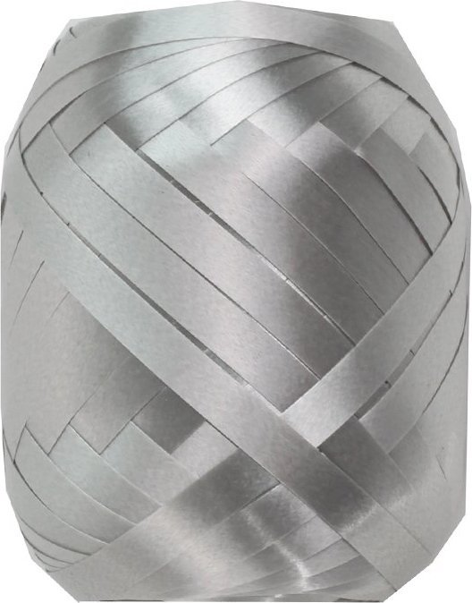 Fastima Tasiemka wstążka metalizowana Srebrna 20m W17