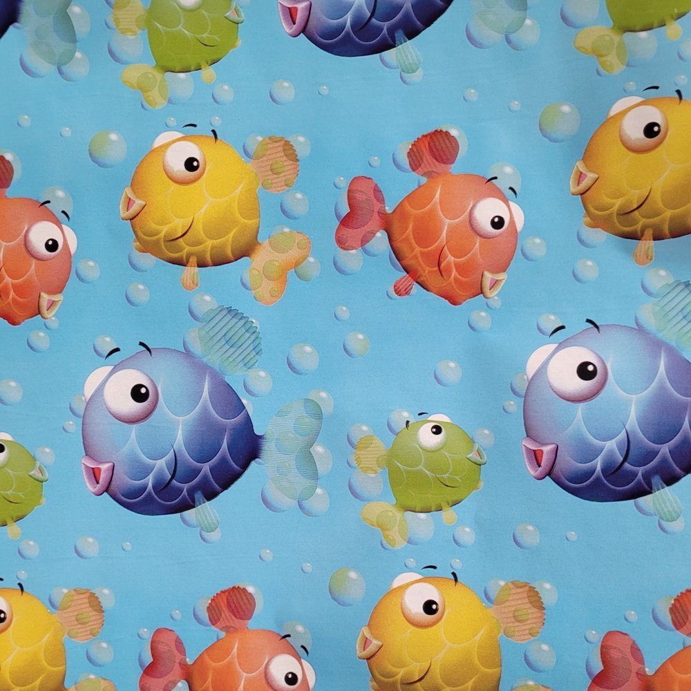 Fastima Papier w rybki do pakowania 57cmx2m 2m390