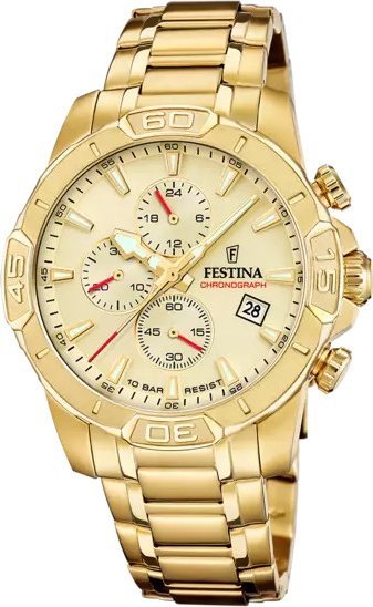 Zegarek Festina Zegarek męski Festina F20705-2 złoty