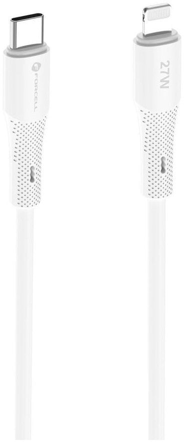 Kabel USB ForCell USB-C - Lightning 1 m Biały